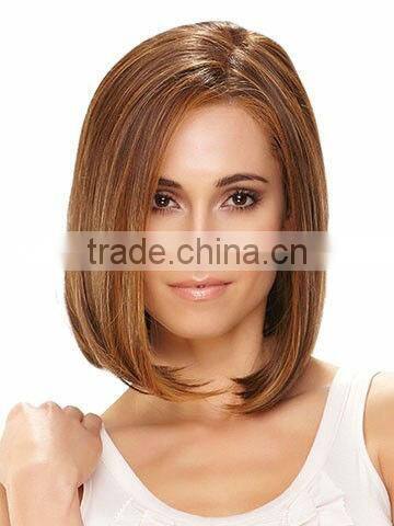10" soft layers short wig monofilament wig for white women