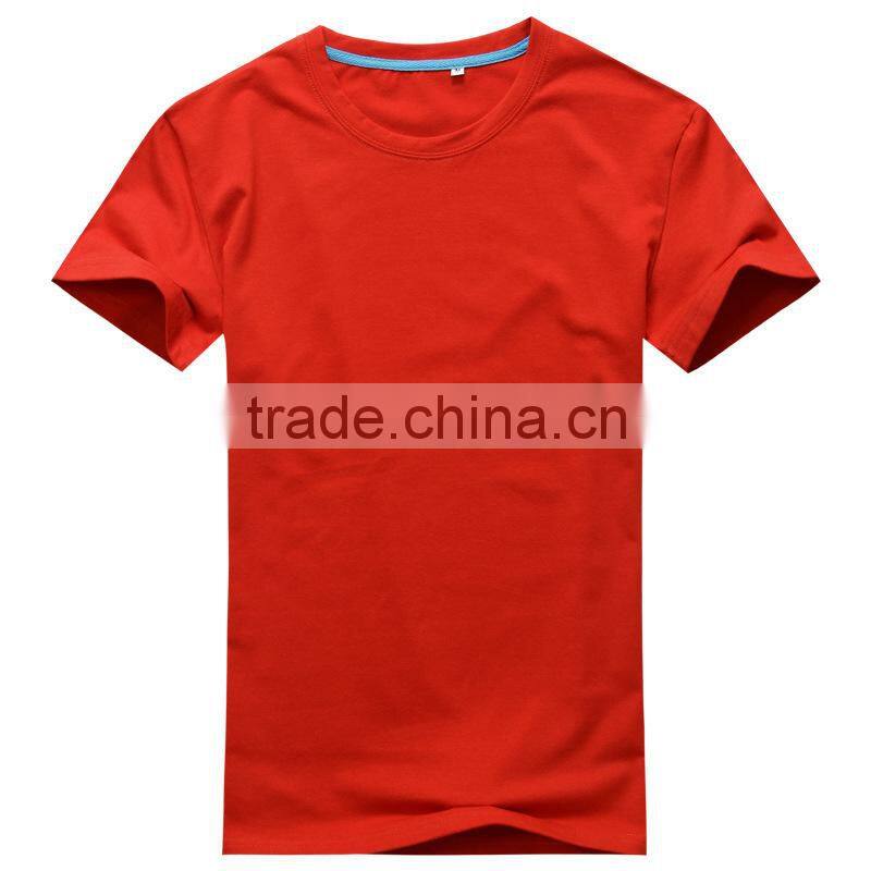 Mens Women 100% Cotton Basic Plain T-Shirt Short Sleeve Solid Blank Tees