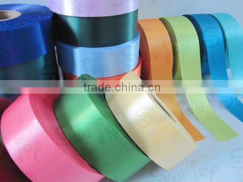 Beautiful slit edge grey satin ribbon gift wrap ribbon