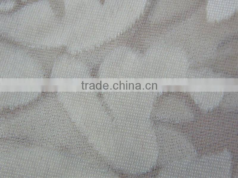 Cheap cvc Velvet jacquard knitting fabric burn out curtain fabric