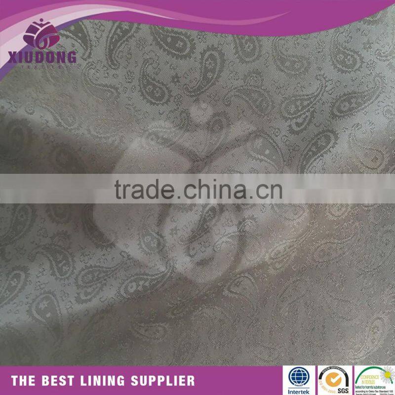 Twist cation lining fabric 55% Poly 45% viscose electronic jacquard lining fabric for furniture/jacquard fabric price per
