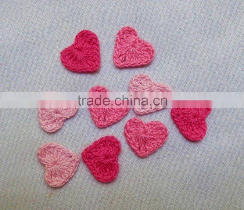 Crochet Heart Appliques,Accessories,Supplies,Wedding,Baby,Valentine