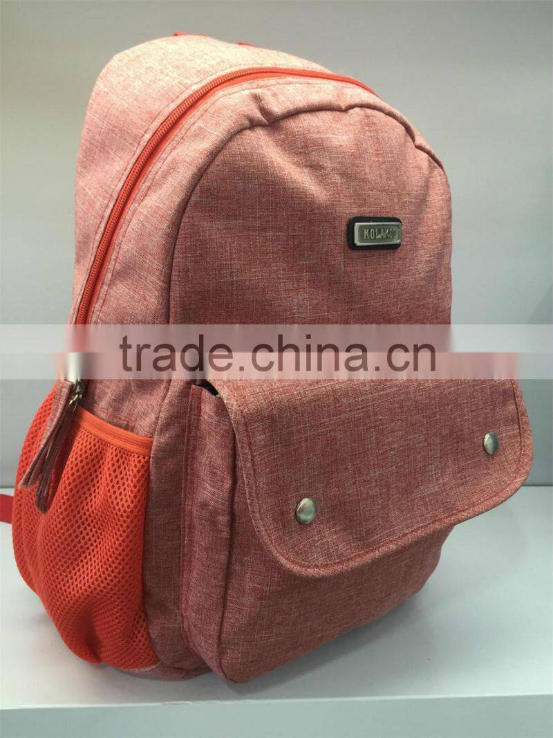 2016 fashion & concise plaid sport backpacks for outdoor activities,orange,YX-SP-14