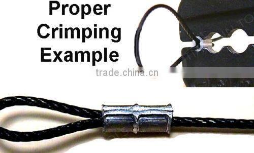 14 24 inch Manual Hand Swager Aluminum Copper Sleeves Crimper