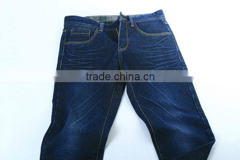 14 oz Heavy Denim 100% Cotton Yarn Dyed Dark Indigo 6s*6s Denim Cotton