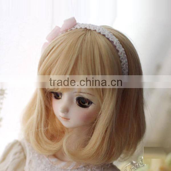 top-selling shoulder-length brown wavy bjd/blythe doll wig