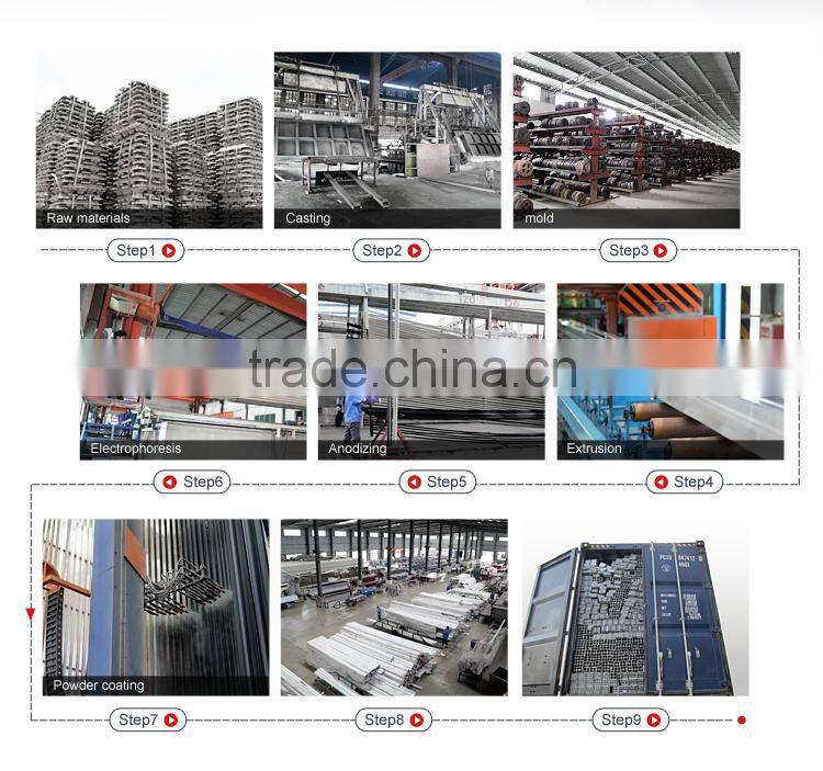 Aluminum glass folding door