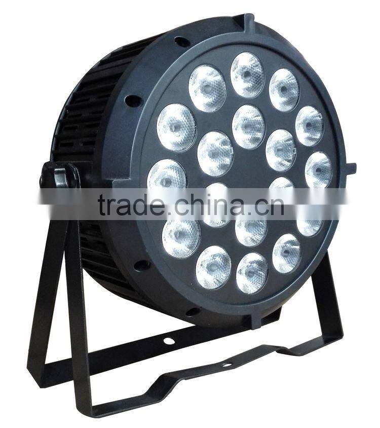 NEWComer 18x15Watt Professional DJ 18x 15w RGBWA 5IN1 LED Flat Slim Par Stage Light