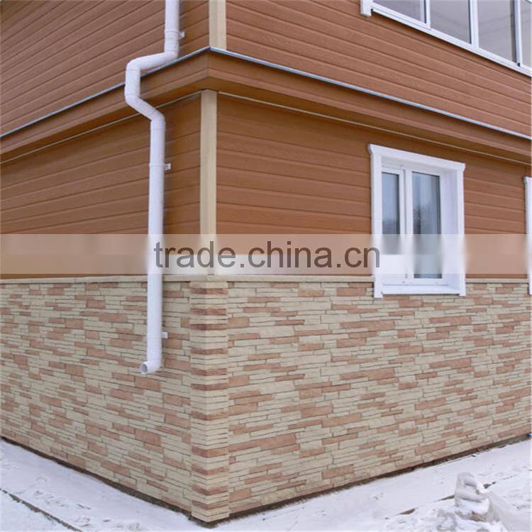 Plastic Faux Stone Wall Panel Random Rock Siding