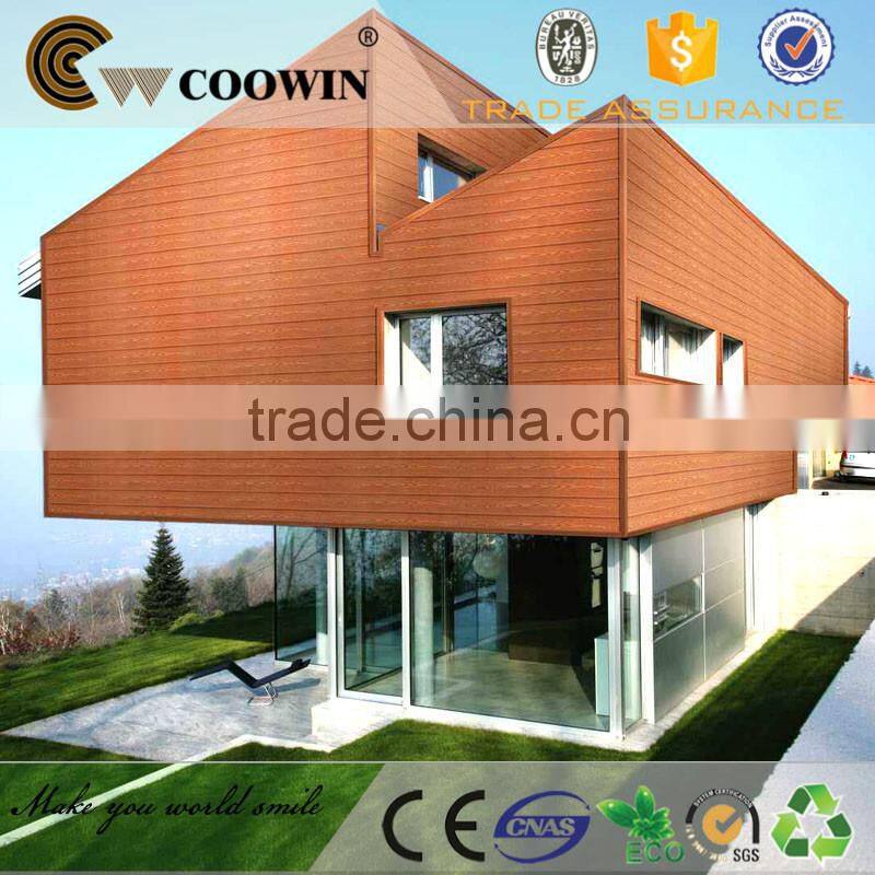 Natural cedar exterior wall cladding