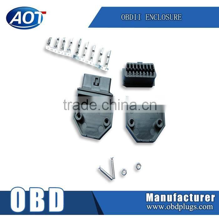 New Shell Shape Black or White Shell For OBDII With J1962 Male Connector