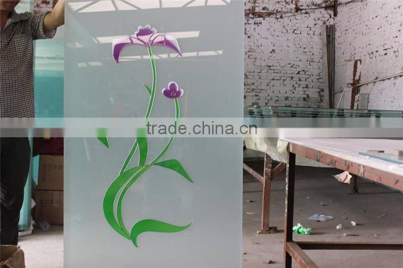 high top quality china manufacturer tempered interior door glass