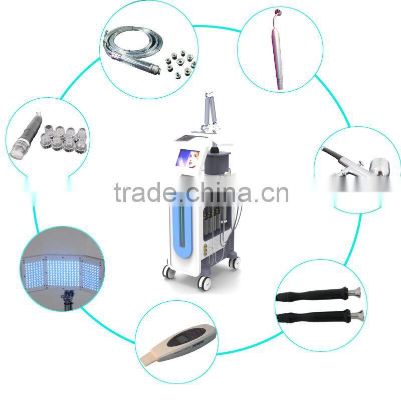 7in1 aqua hydradermabrasion diamond dermabrasion skin scrubber oxygen spray PDT apparatus