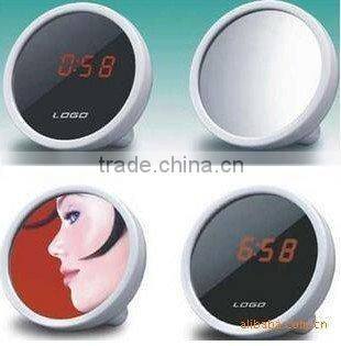 Digital LED Beauty Mirror Alarm Clock Time Display