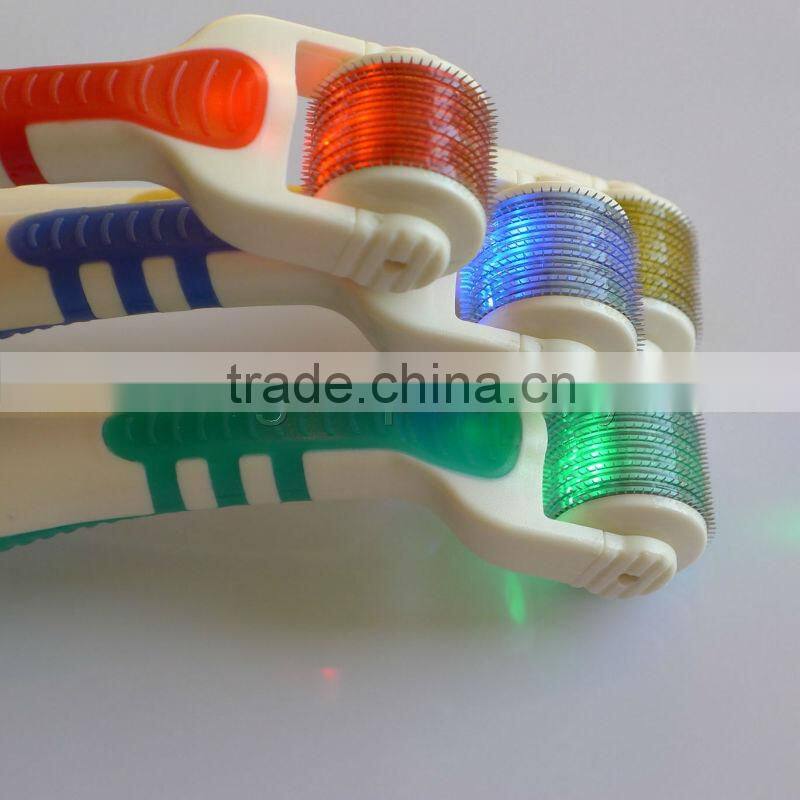4 bio lights skin photon derma roller led light dermaroller