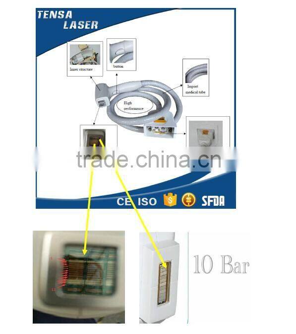 Free pain 808 diodo lazer hair removal machine 808nm