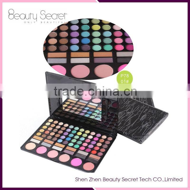 customize logo 78 colors make up eyesahdow palette eyeshadow