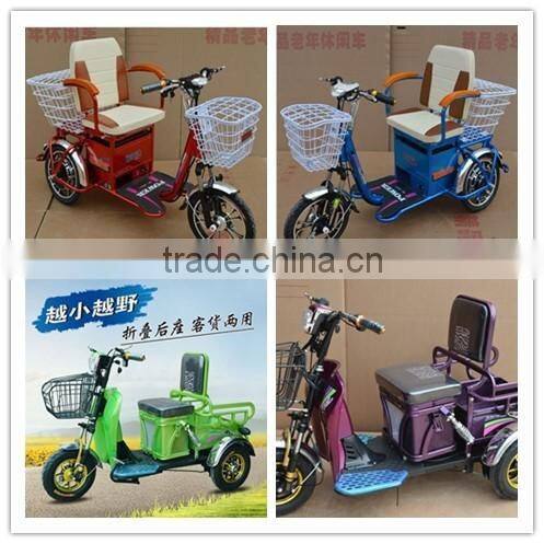 Adult 3 Fat Wheel Electric Bicycle/Trike With Lithium Battery Inside