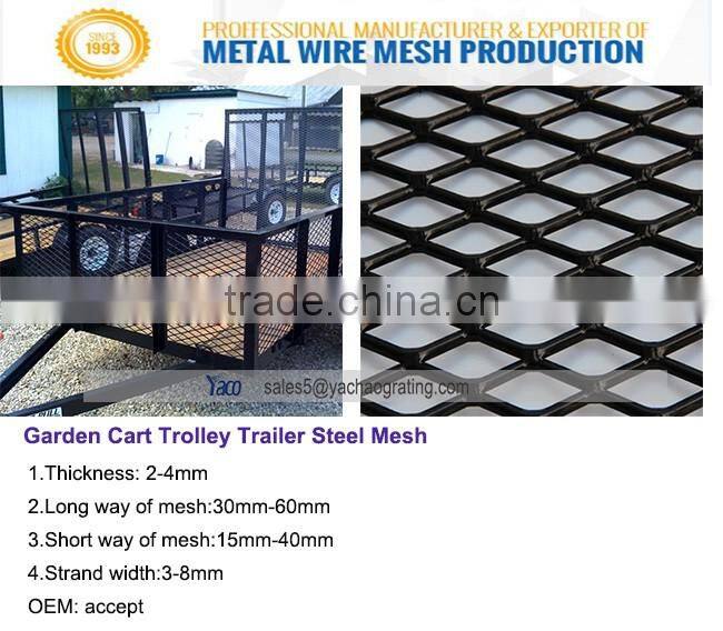 Easy maintenance Diamond Wire Mesh Raised streched Metal weight