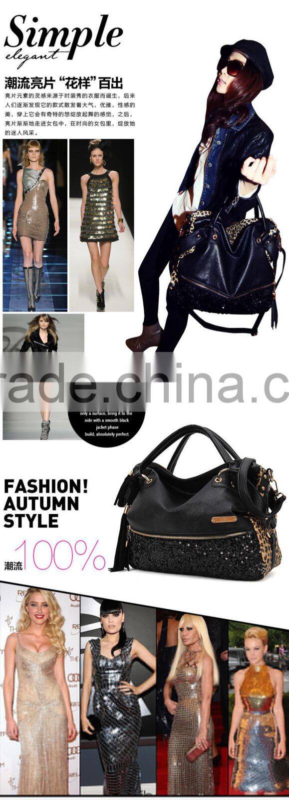 Popular classic leopared sale fashion women bags