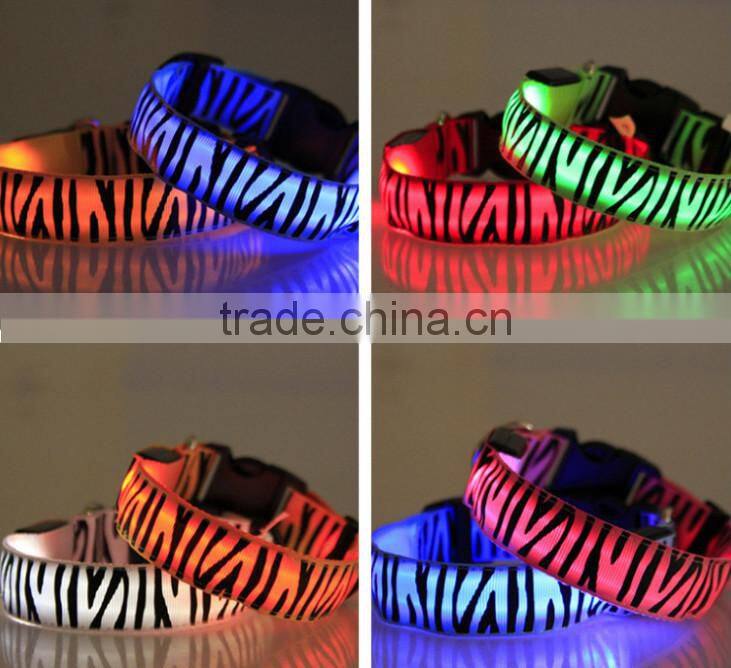 LED flashing dog collar