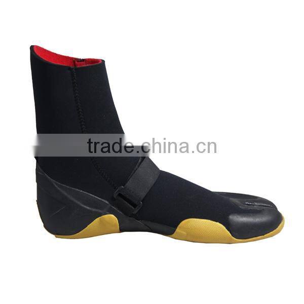 Mens Flat Diving Shoes, Black Wading Shoes, Comfortable Fishing Shoes