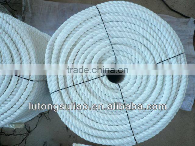 high quality 3strands twisted Polyester Rope