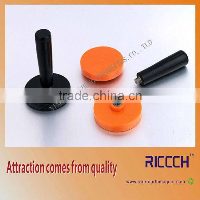 Permanent rubber coated magnet
