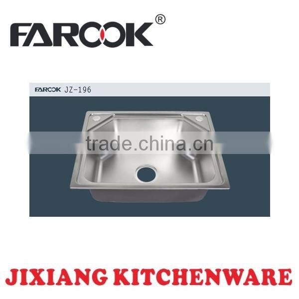 Factory wholesale extra deep big single bowl stainless steel kitchen sink