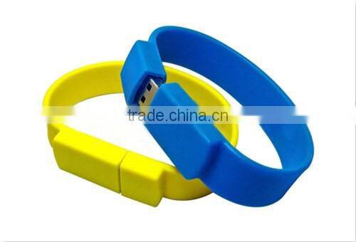 Fashionable Silicon Rubber USB Wrist Band