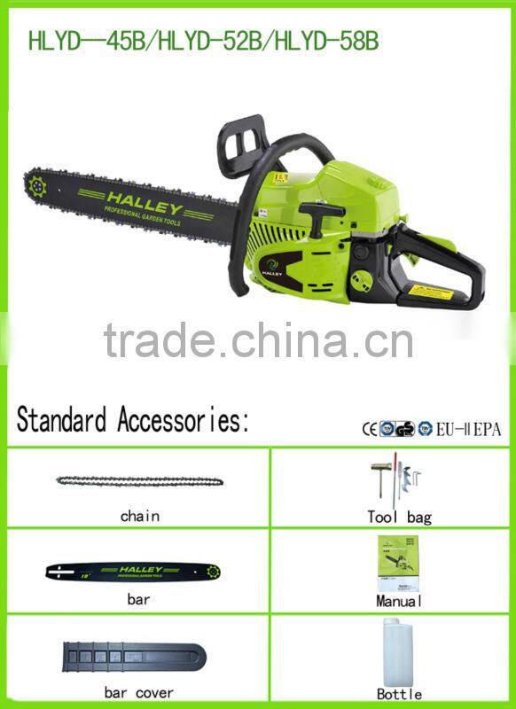 NEWST 58cc gasoline Garden Saw Chain Saw with 22" or 24" saw