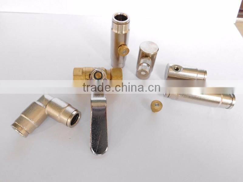 High pressure water misting nozzles pipe joint meatal connector