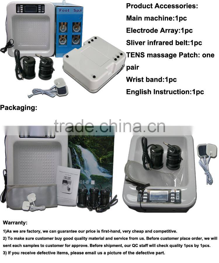 2017 ion cleanse machine foot wash basin CE