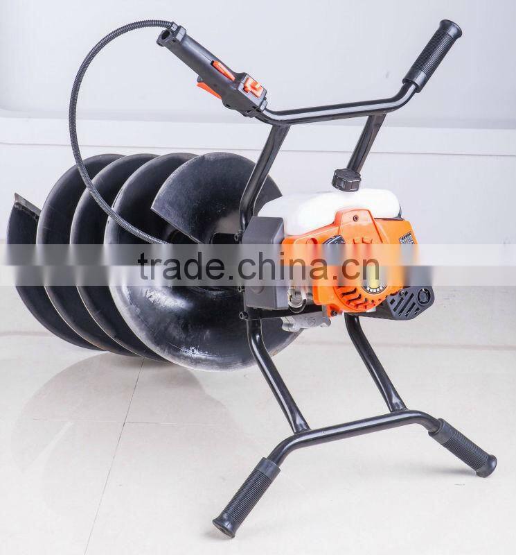 New OEM products gasoline petrol earth augers drill 57cc garden tools 400mm drill
