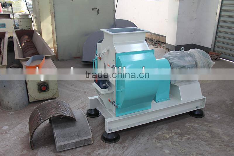 Hammer mills with eucalyptus wood skin after crushing