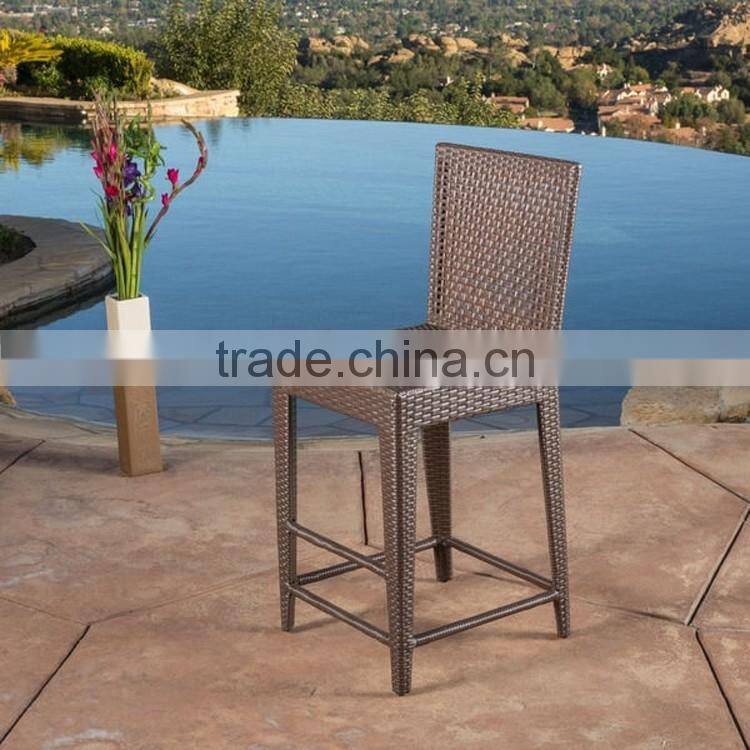 Latest design sex style all weather wicker patio bar chair modern