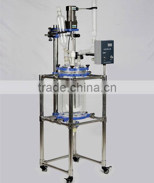 2014 latest 1L 100L chemical glass reactor equipment