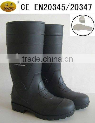 safety pvc boots EN ISO 20345 S5 steel toe insert safety boots