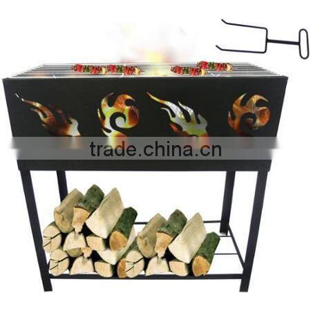 Durable wire grill barbecue stand