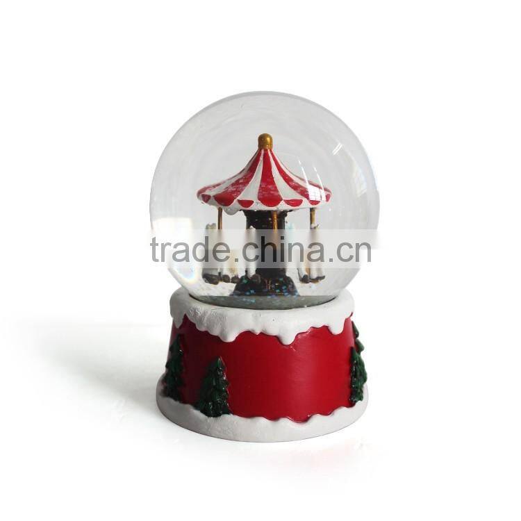 2015 handmade Carousel inside glass globe