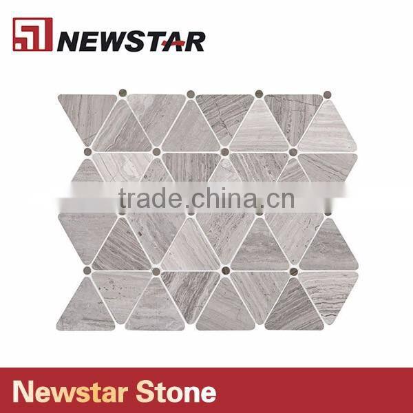 Newstar Wholesale Natural Stone White Marble Flooring Mosaic