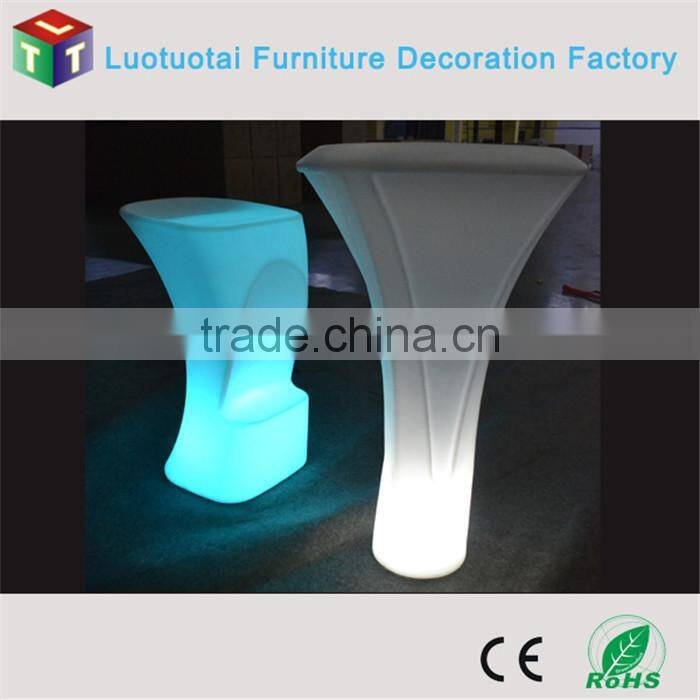 16 color change illumianted lighted up led tea/coffee/cocktail bar table