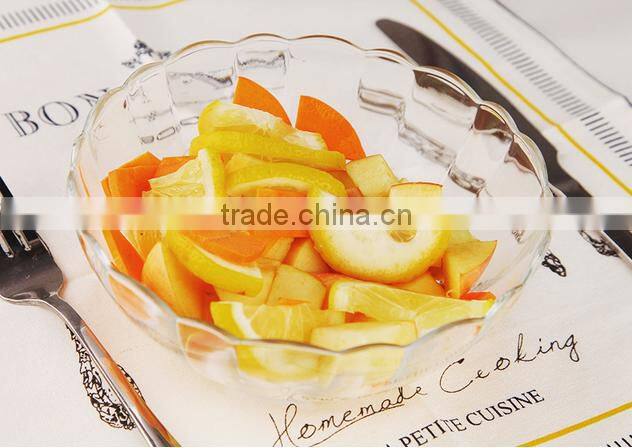 Elegant Glass Plate Salad Glass Bowl,Personalized Glass Fruit Bowl.