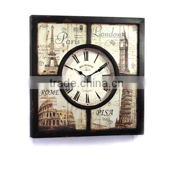 Antique Metal Carved Wal Clock