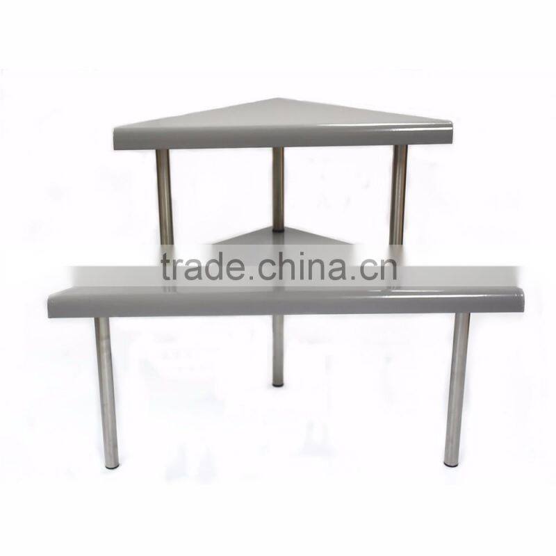 2 Tiers Rectangle Metal Sauce Bottle Storage Kitchen Shelf