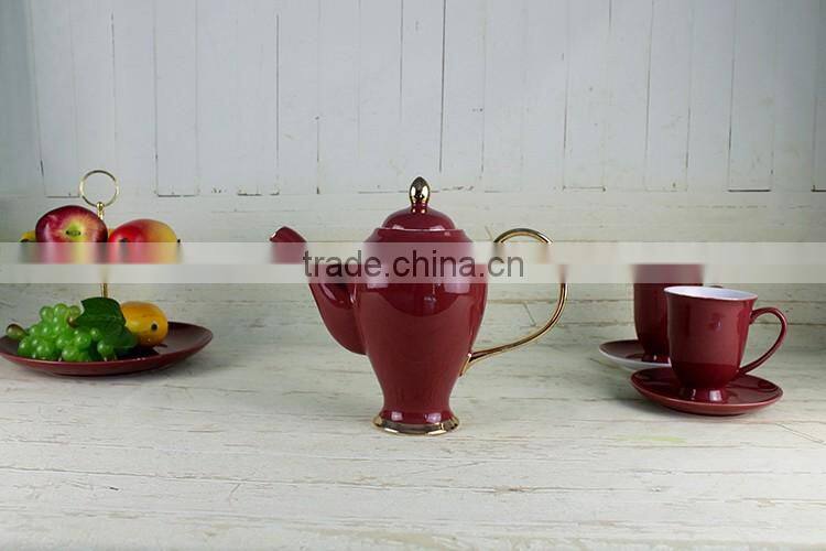 Factory suppliers novelty tableware ceramic chinese dragon tea sets