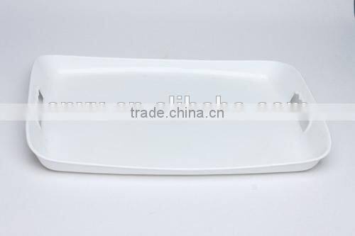 rectangular fast food tray plastic plate food grade