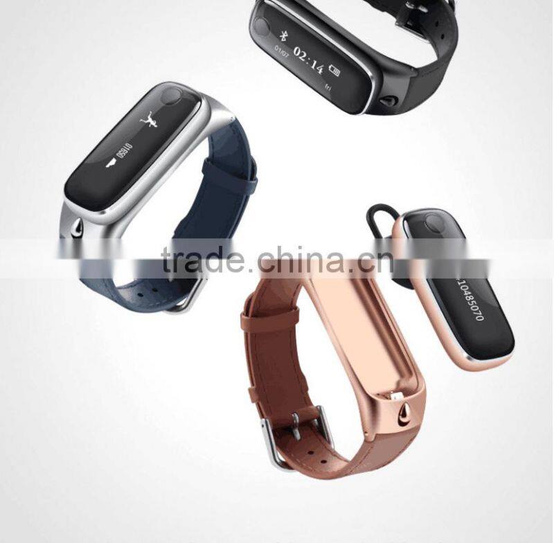 New OLED M6 Smart Watch Multi-functional Bluetooth Bracelet Combo Bracelet/Headset Fitness Health Monitoring Mobile Men Watch