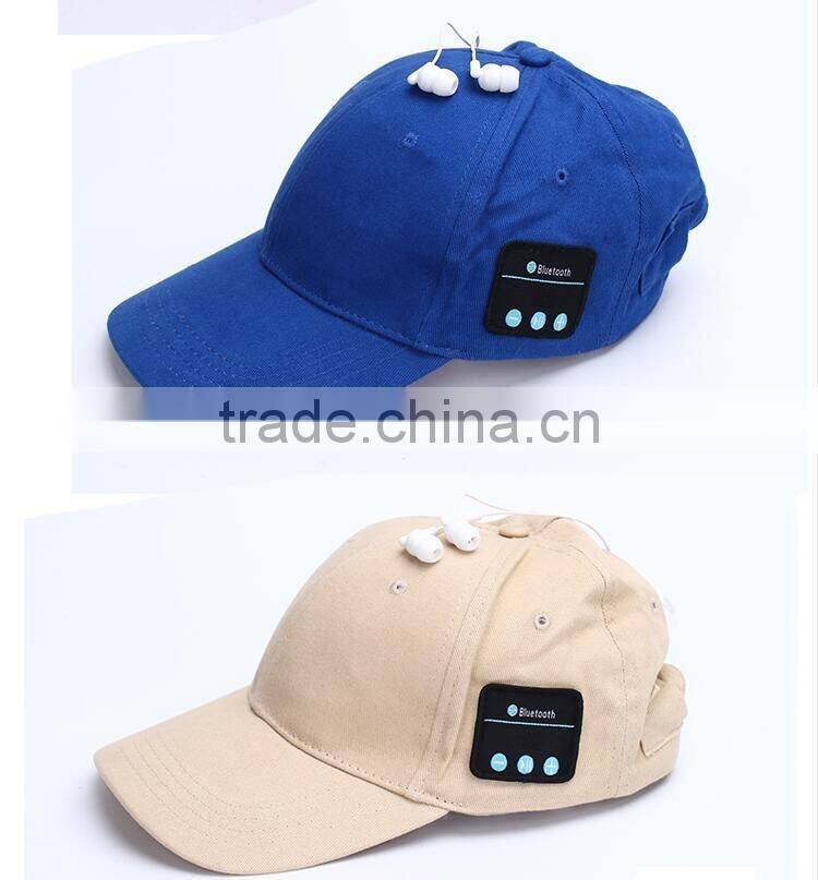 Bluetooth music mesh hat summer sun hat baseball cap with smart Bluetooth headset fashion hats