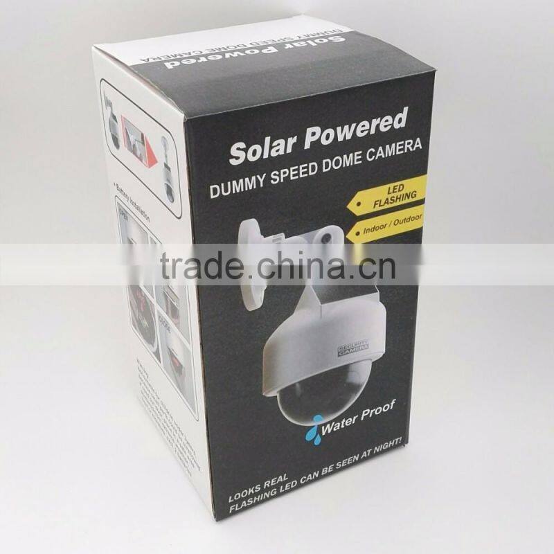 Factory Cheap Fake Dome Camera, Realastic Looking Waterproof Solar CCTV Security Camera, Dummy Speed Security Camera For Sale